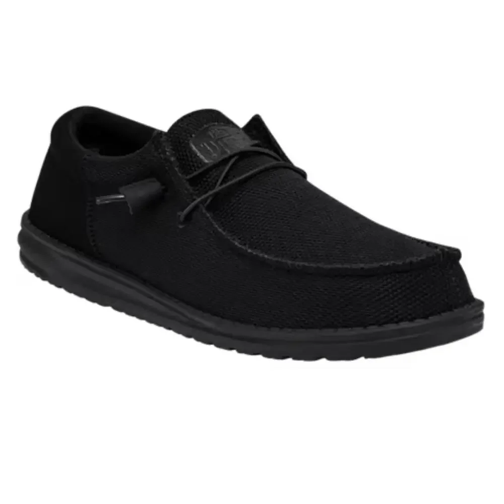 Hey Dude Wally Funk Mono 40011-0XS Men's 9 M Black Slip On Casual Shoes ZOGG3697